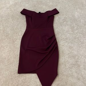 Off the shoulder mini dress